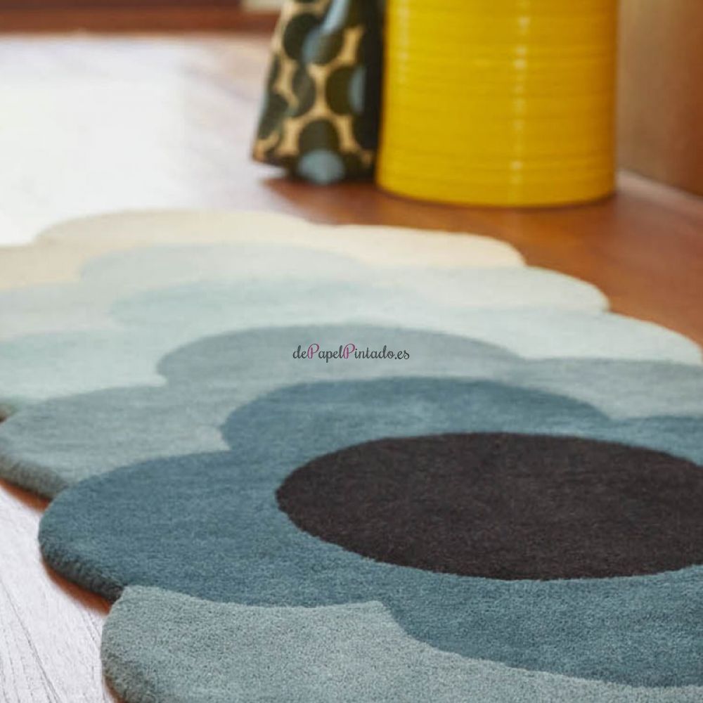 Alfombra ORLA KIELY LANA OPTICAL FLOWER TEAL 67X230-2